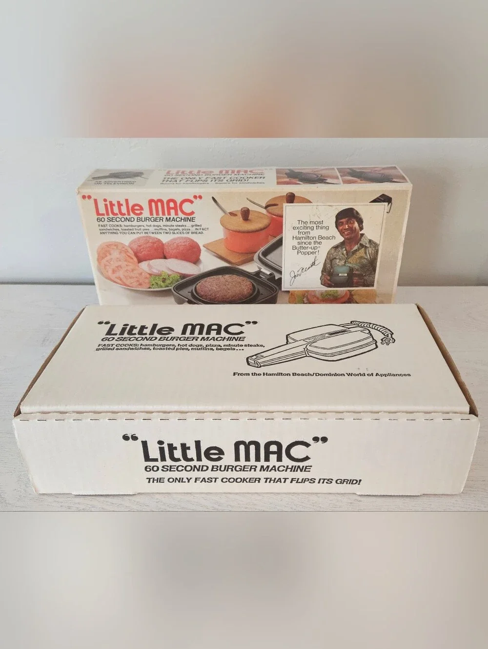 Joe Namath Little MAC 60 Second Burger Machine Model No. 2108 Vintage NIB